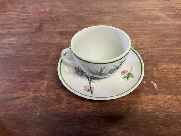 Preloved Cup and Saucer - Flowers