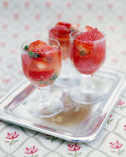 Strawberries with Limoncello and Basil