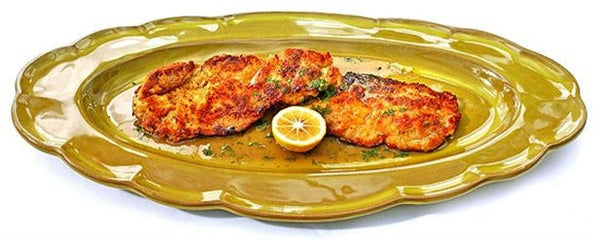 Beef Schnitzel with Lemon Dill Dressing