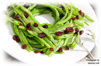 GREEN BEAN SALAD WITH DRIED CRANBERRIES