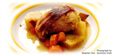 Sage Chicken with Prosciutto with Vegetables